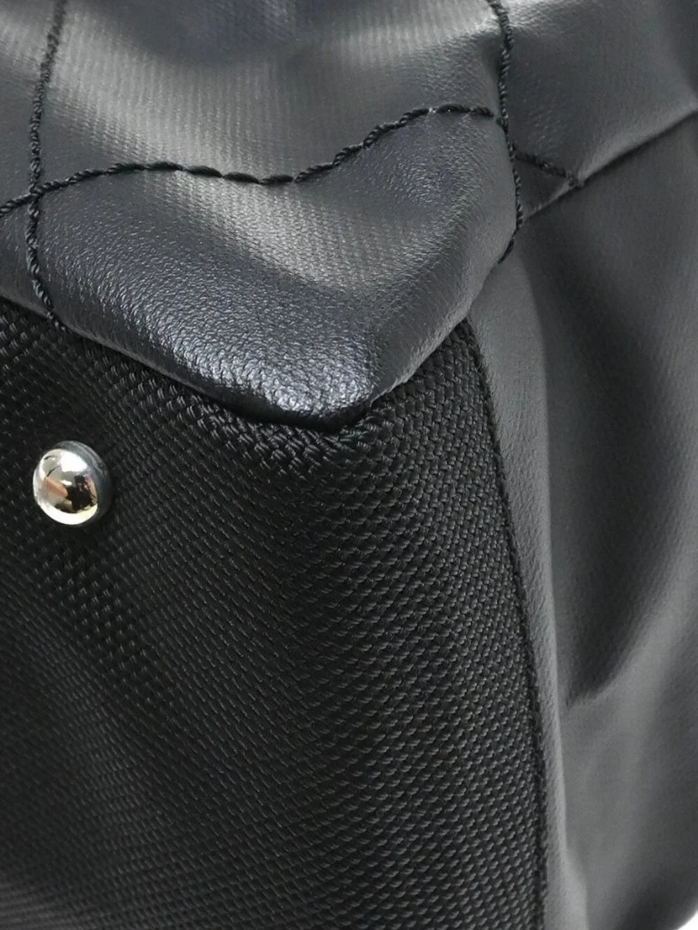 Best08 Chanel Black Coated Canvas Paris-Biarritz MM Tote Handbag NQ11493